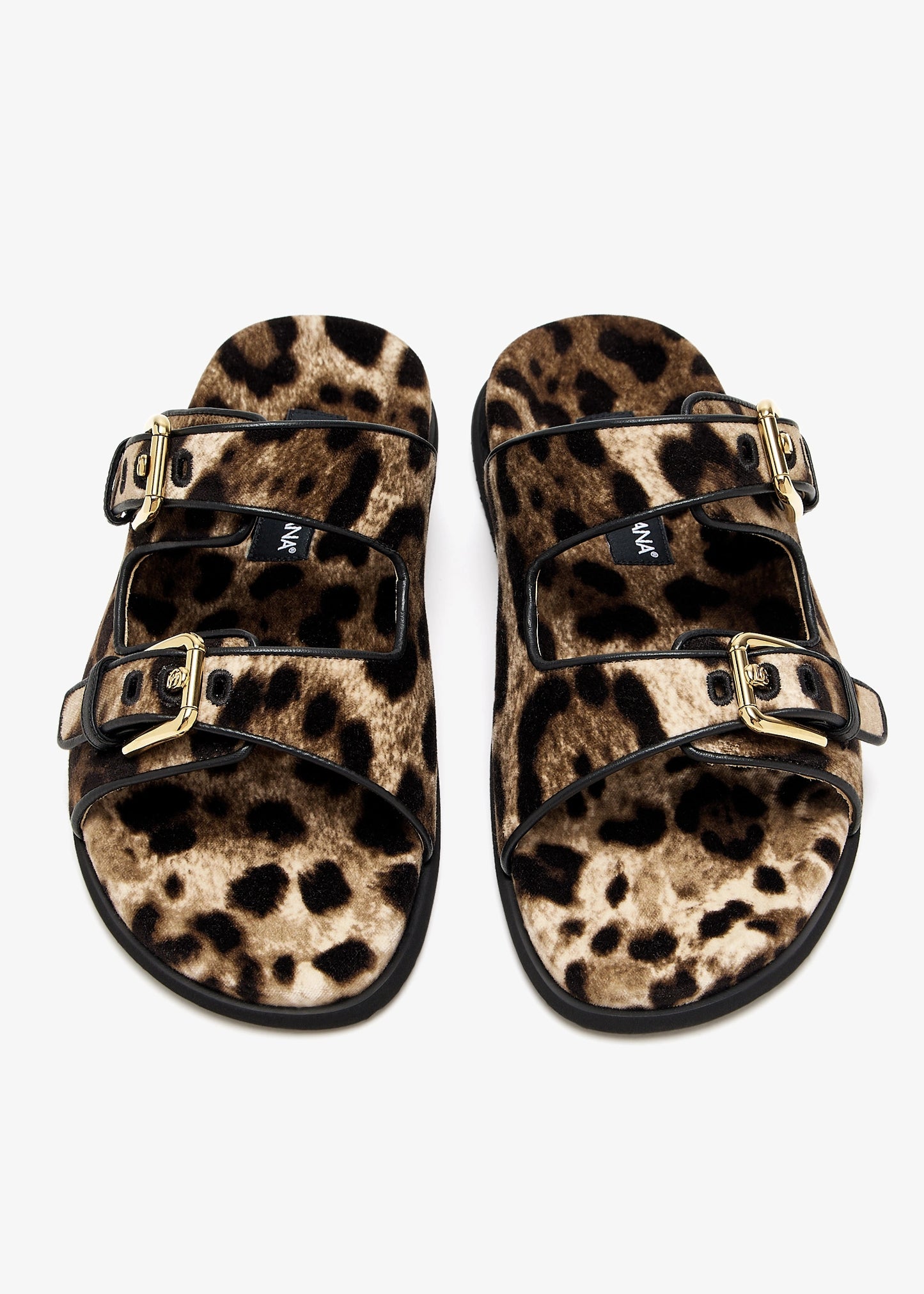 DOLCE & GABBANA Printed velvet slide sandals
