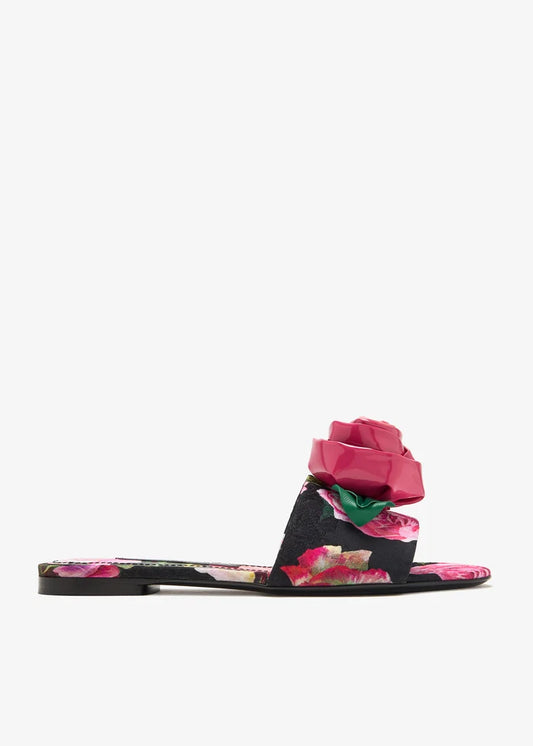 DOLCE & GABBANA Brocade slide sandals