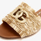 DOLCE & GABBANA Braided Raffia Flats