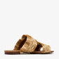 DOLCE & GABBANA Braided raffia flat sandals