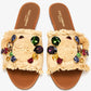 DOLCE & GABBANA Gemstone Raffia Flats