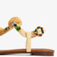 DOLCE & GABBANA Gemstone raffia flat sandals