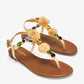 DOLCE & GABBANA Gemstone raffia flat sandals
