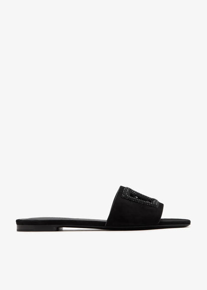 DOLCE & GABBANA Rhinestone-Embellished Slide Sandals