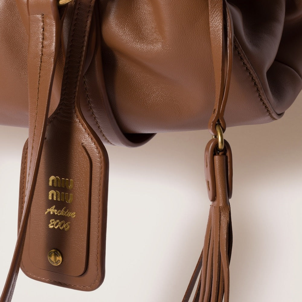 【MiuMiu】Joie nappa leather bag DHL配送料込み Black Joie Nappa Leather Bag | Miu Miu