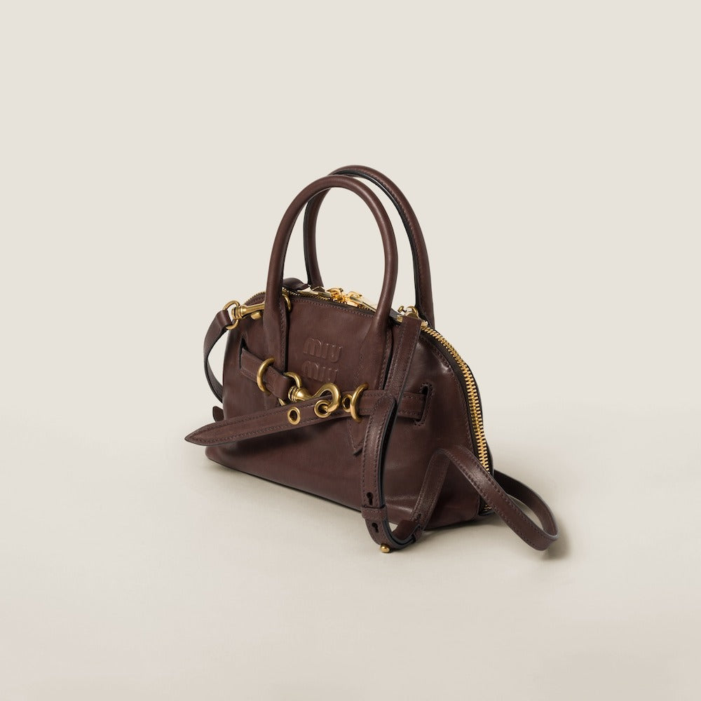 Miu Miu Aventure Nappa Leather Top-Handle Bag – Elegant Boutique