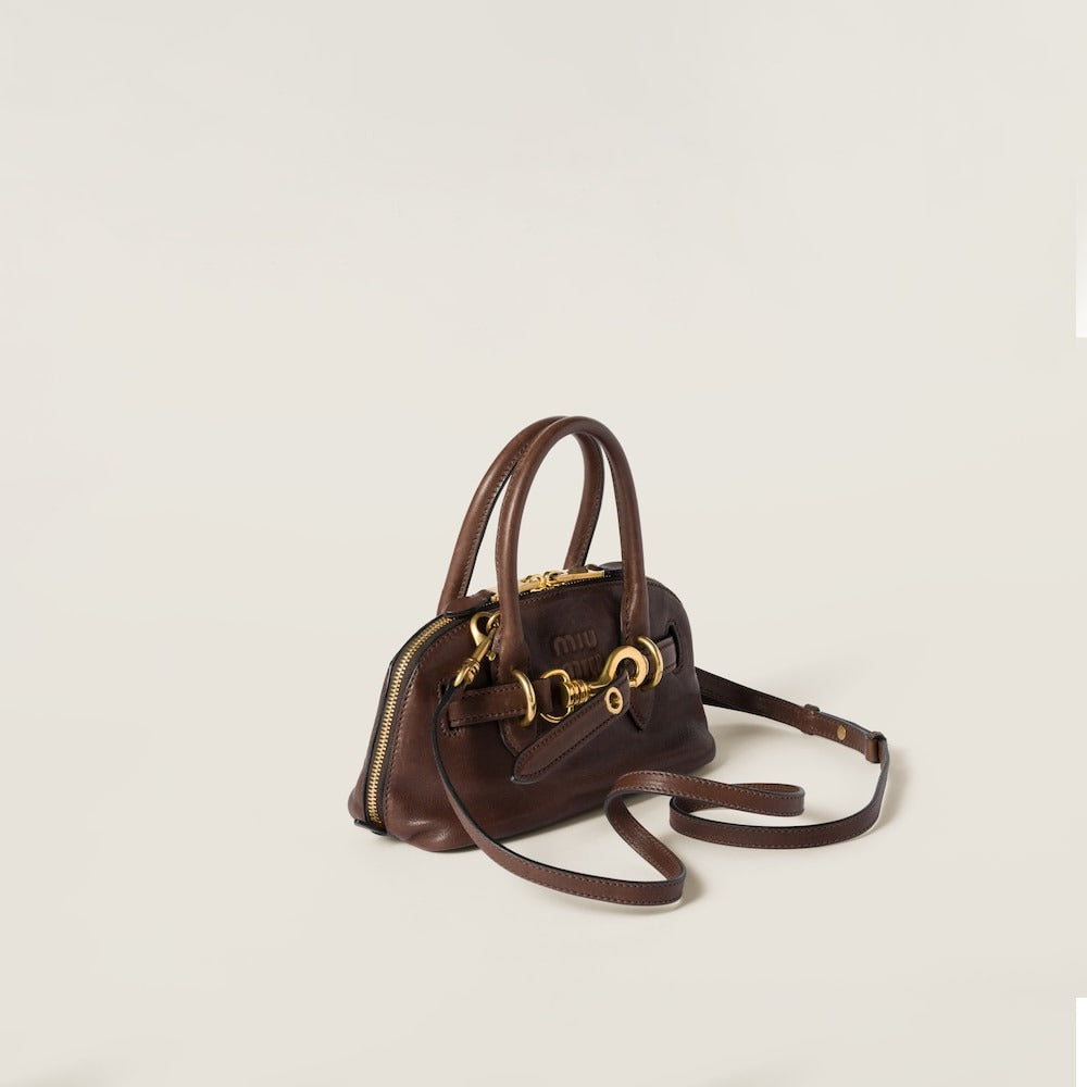 Miu Miu Aventure mini nappa leather bag 関税込 Oak Aventure Mini Nappa Leather Bag | Miu Miu