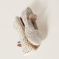 Woven Nappa Leather Ballerinas