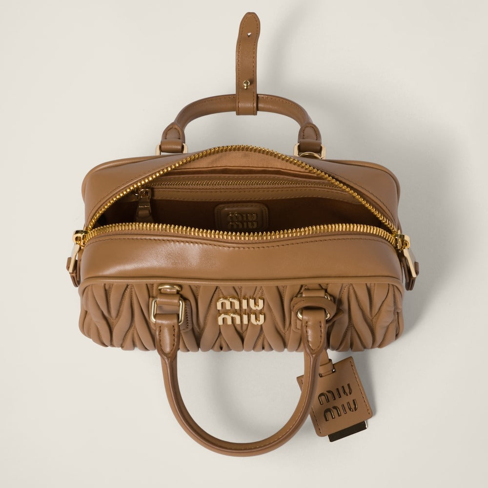 Miu Miu Arcadie Matelassé Nappa Leather Bag – Elegant Boutique