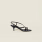 Patent Leather Sandals with Buckles
