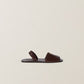 Ruches Nappa Leather Sandals