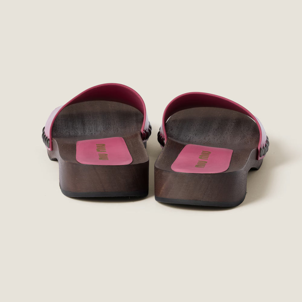 Patent Leather Clogs