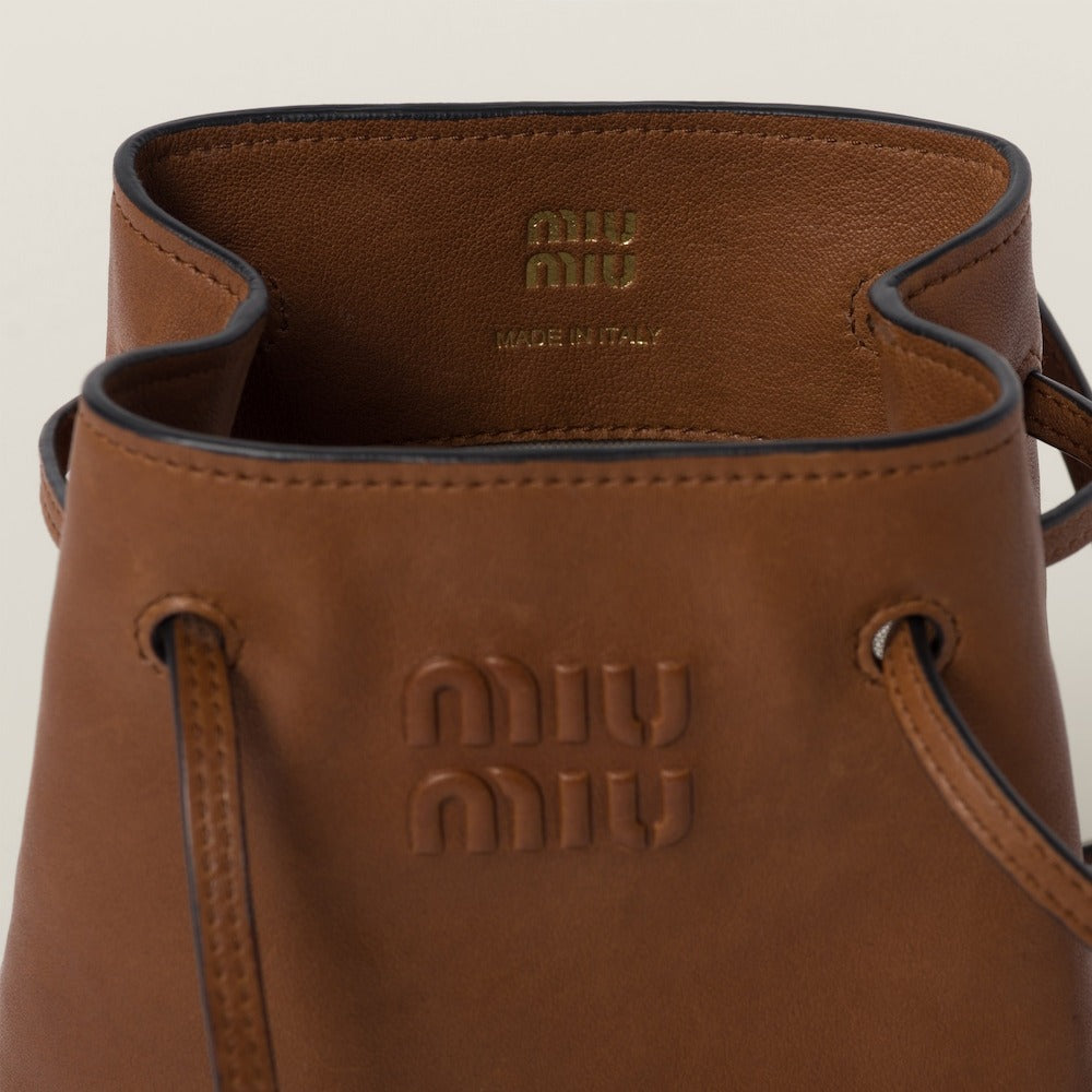 【MiuMiu】ナッパレザーミニバッグ Nappa leather mini-bag 送料無料》 MIU MIU Nappa leather mini-bag (MiuMiu/ショルダー