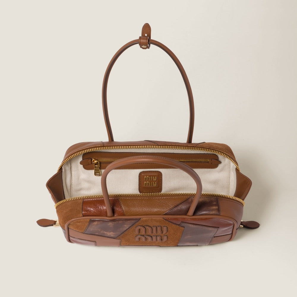 Miu Miu Beau Leather Patchwork Bag