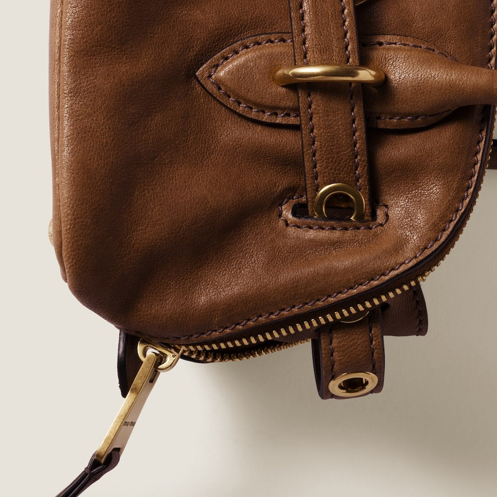 Miu Miu Aventure Mini Nappa Leather Bag – Elegant Boutique
