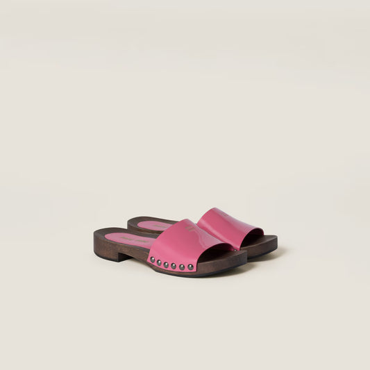 Patent Leather Clogs