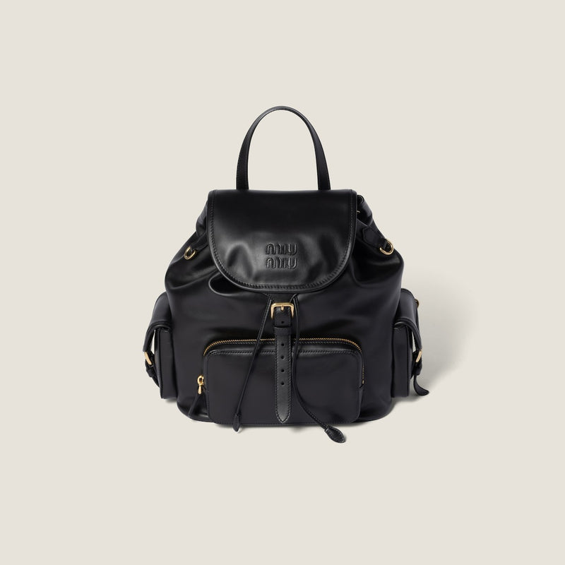 バックパック・リュック MIU MIU LEATHER BACKPACK Miu Miu Leather Backpack – Elegant Boutique