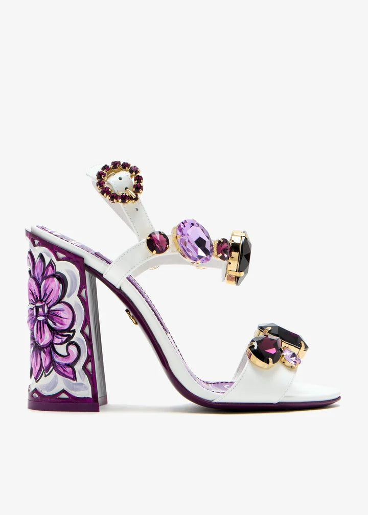 DOLCE & GABBANA Crystal-embellished sandals