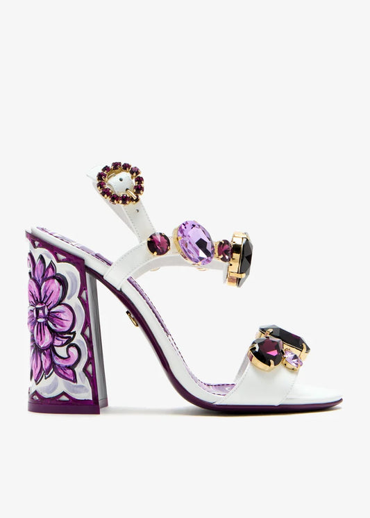 DOLCE & GABBANA Crystal-embellished sandals