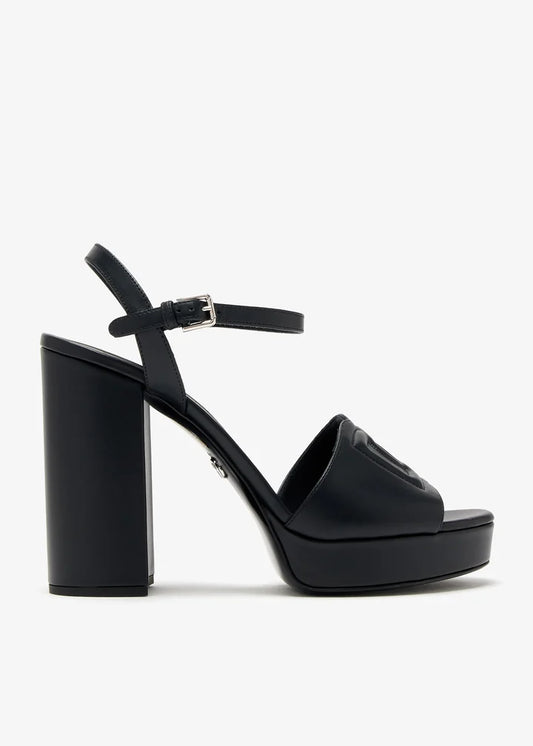 DOLCE & GABBANA Calfskin platform sandals