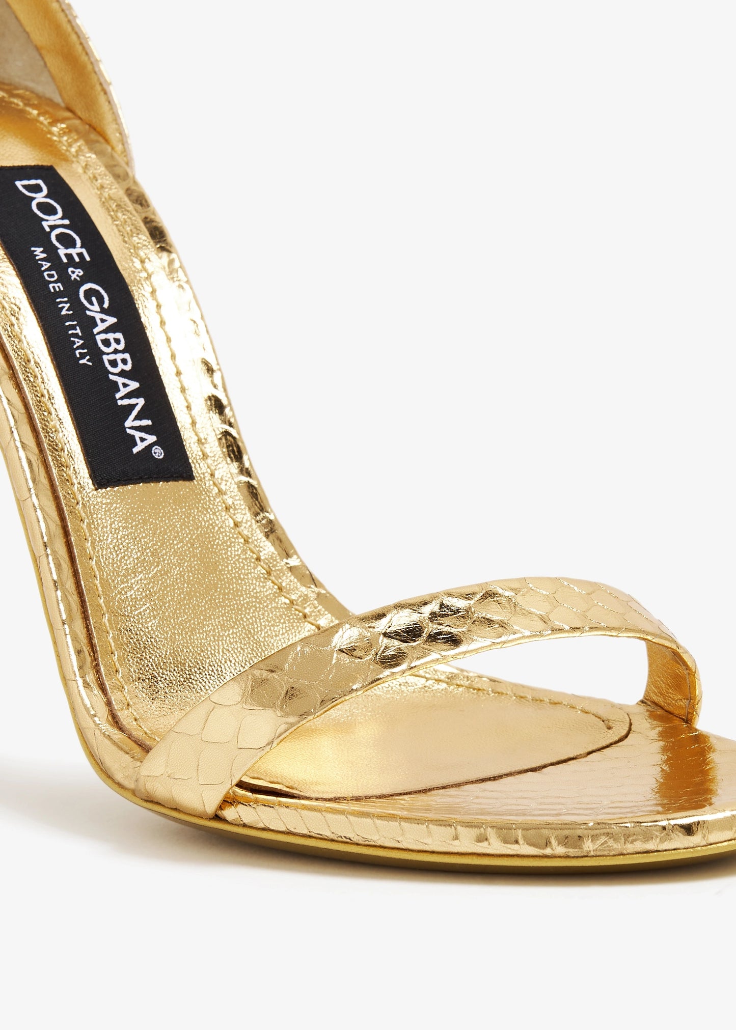 DOLCE & GABBANA Python skin sandals