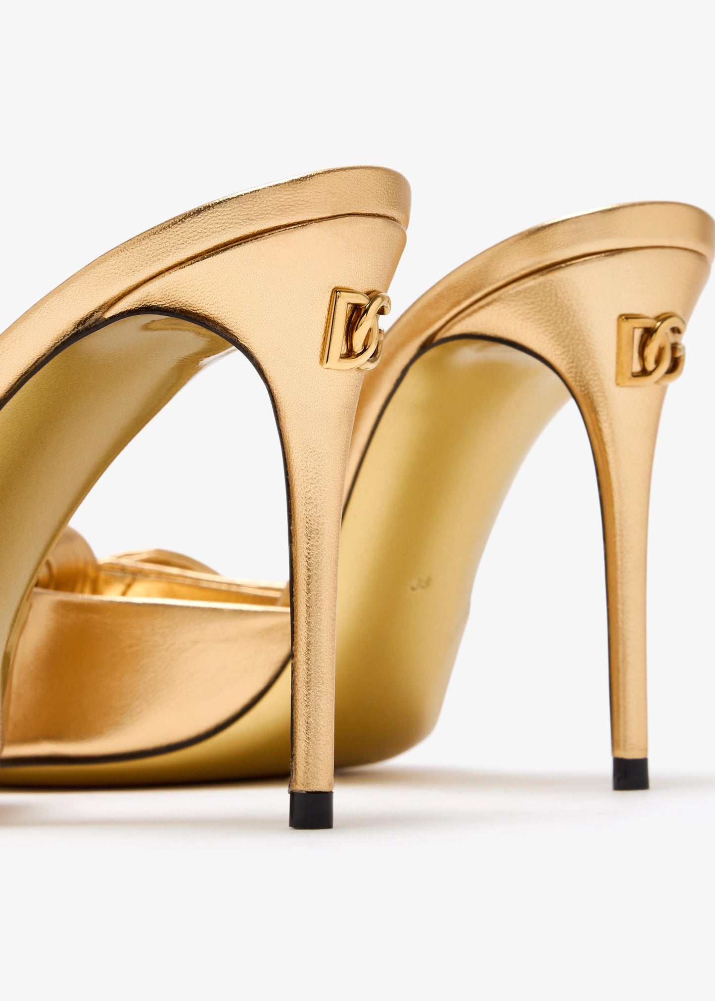 DOLCE&GABBANA Mordoré Nappa Leather Sandals