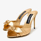 DOLCE&GABBANA Mordoré Nappa Leather Sandals