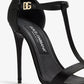 DOLCE & GABBANA T-strap satin sandals