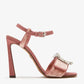 DOLCE & GABBANA Bejeweled buckled velvet sandals