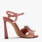 DOLCE & GABBANA Bejeweled buckled velvet sandals