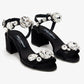 DOLCE & GABBANA Gemstone satin sandals