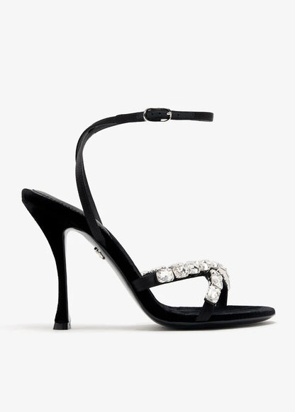 DOLCE & GABBANA Gemstone satin sandals
