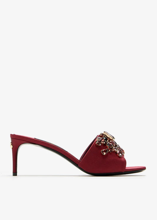 DOLCE & GABBANA Gemstone embellished mules