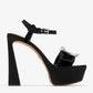 DOLCE & GABBANA Bejeweled buckle platform sandals