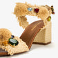 Dolce&Gabbana Gemstone raffia sandals