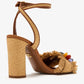 DOLCE & GABBANA Gemstone Raffia Sandals