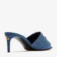 DOLCE & GABBANA Embroidered denim sandals