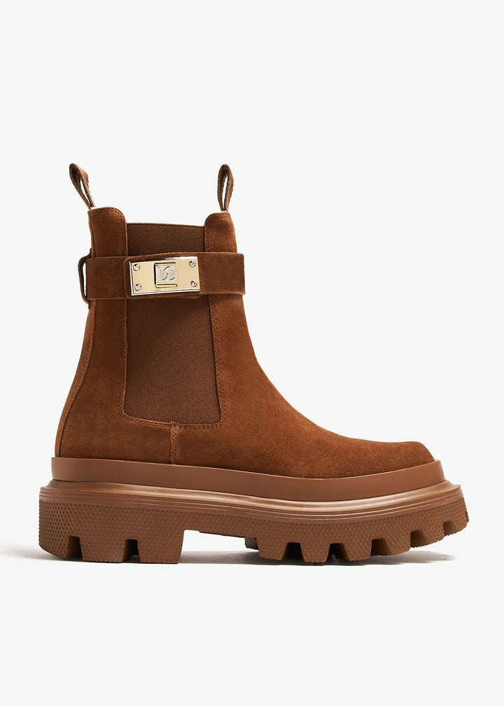 DOLCE & GABBANA Trek suede boots