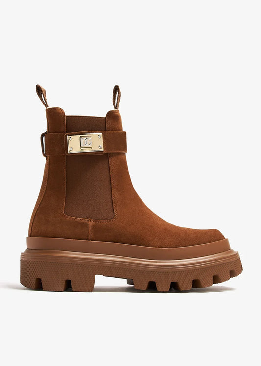 DOLCE & GABBANA Trek suede boots