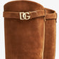 DOLCE & GABBANA DG logo suede boots