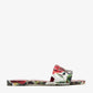 DOLCE & GABBANA Bianca floral-print slide sandals
