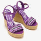 DOLCE & GABBANA Maiolica-Embroidered Wedge Sandals