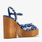 DOLCE & GABBANA Maiolica-print wedge sandals