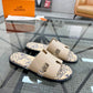 Beige Printed Sandals