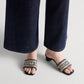 Deep Blue Dway Heeled Slide