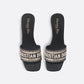 Deep Blue Dway Heeled Slide