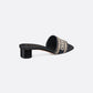 Deep Blue Dway Heeled Slide