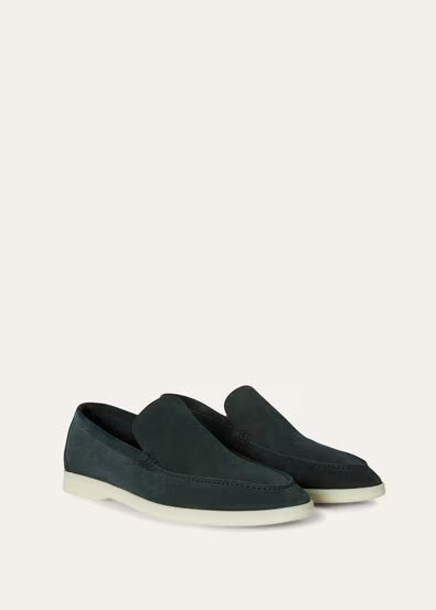 Dark Green - Dijon Mustard Yellow LORO PIANA  Summer Walk Loafer