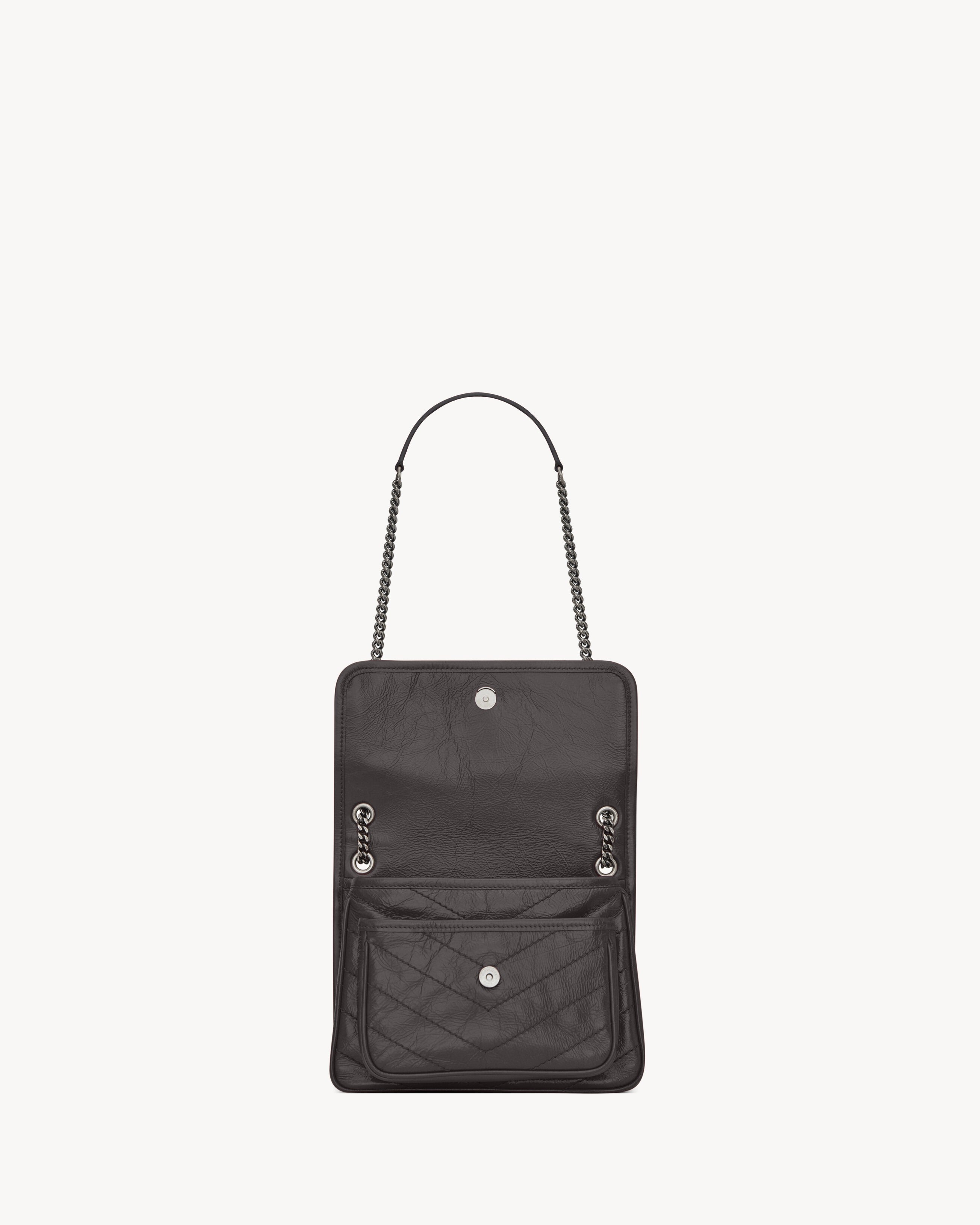babyreturn hippy bag 黒 Saint Laurent Niki Baby In Vintage Leather – Elegant Boutique