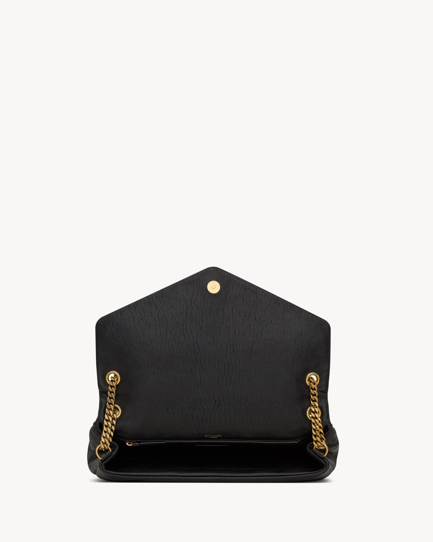 Saint Laurent Calypso Large In Grained Lambskin